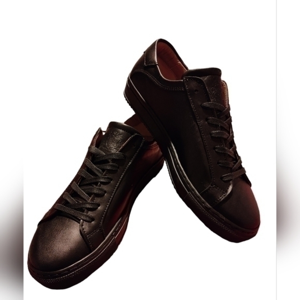 Philippe Anders Men's Black Leather Sneaker/Shoe - NWOB - Never Worn